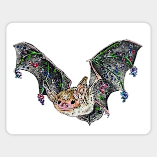 Watercolor Fruit Bat Magnet